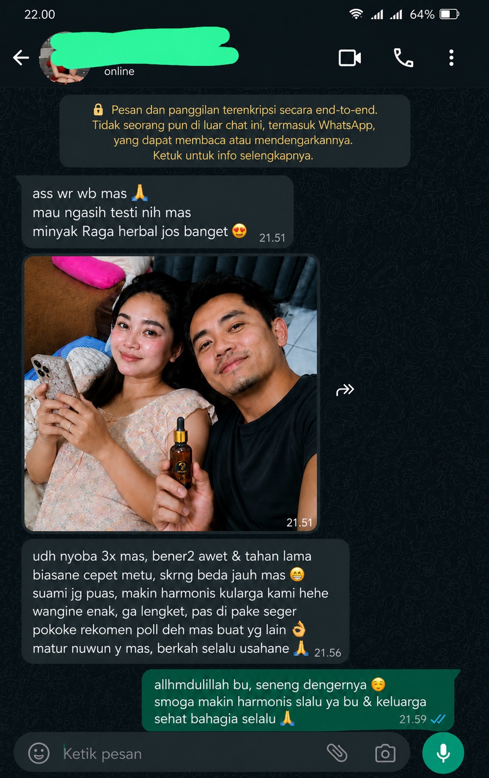 Testimoni pelanggan RAGA 1