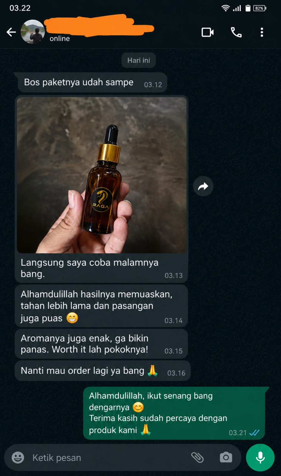 Testimoni pelanggan RAGA 2