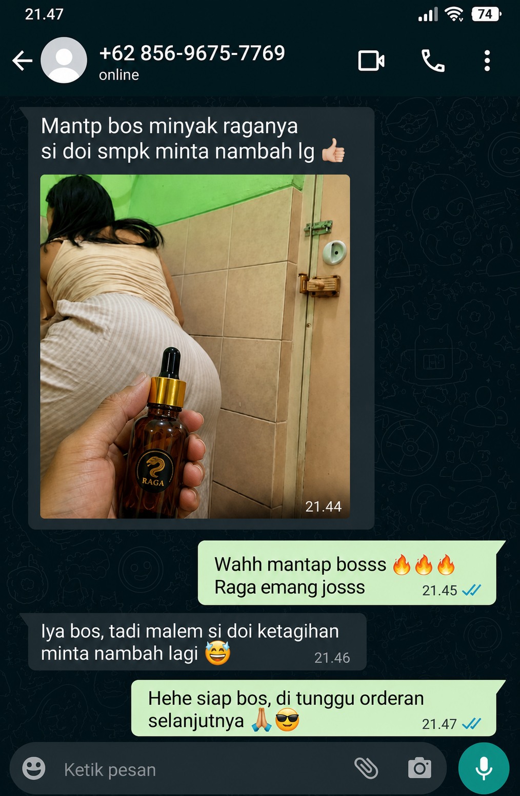 Testimoni pelanggan RAGA 8
